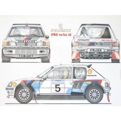 Peugeot 205 T16 Competition window kit in polycarbonate
