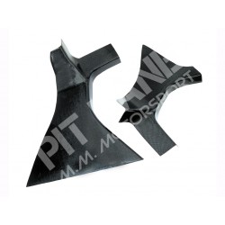 Renault CLIO R3 Rear internal side covers in carbon fibre (Pair)