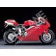 Ducati 749-999S 2003-2004 Cola trasera carenado en fibra de vidrio dos lugares