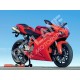 Ducati 848 - 1098 - 1198 2007-2011 Carénage poly original avec des attaques de phare fibre de verre