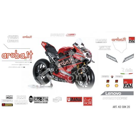 Race replica stickers kit Aruba Ducati Superbike 2020