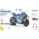 Kit d'autocollants de réplique de course Suzuki MotoGP 2020