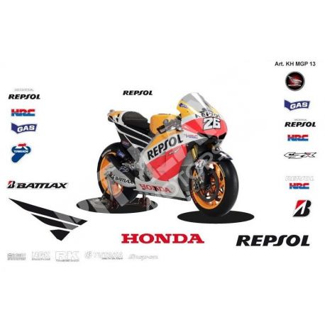 Kit de pegatinas de réplica de carrera Honda MotoGP REPSOL 2013