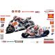 Kit d'autocollants de réplique de course Honda MotoGP San Carlo 2011