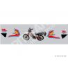 Replica stickers kit Honda 125 X White Version 1982