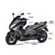 Yamaha T‐MAX carbon Heat guard for terminal silencer