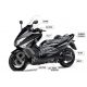 Yamaha T‐MAX carbon Exhaust heat protection