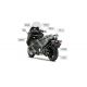 Yamaha T‐MAX 2 MODELL Carbon Oberer Abgaswärmeschild