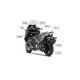 Yamaha T‐MAX 2 MODELL carbon Front mudguard