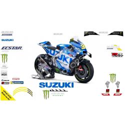 Kit de pegatinas de réplica de carrera Suzuki MotoGP 2021