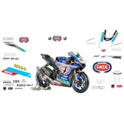 Kit d'autocollants de réplique de course Yamaha SBK 2020