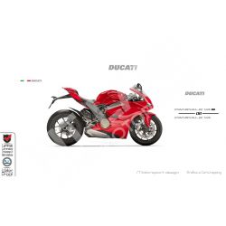 Juego de pegatinas originales Ducati Panigale V4