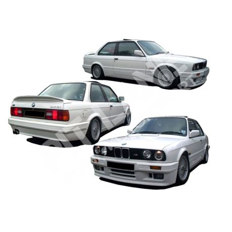 BMW E30 2 doors M-Teck Phase 1 and 2 Look Full KIT CARROSSERIE en fibre de verre