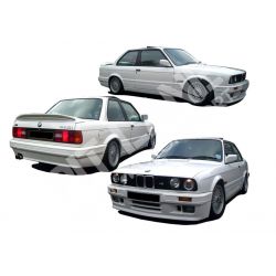 BMW E30 2 doors M-Teck Phase 1 and 2 Look Full BODY KIT in fiberglass