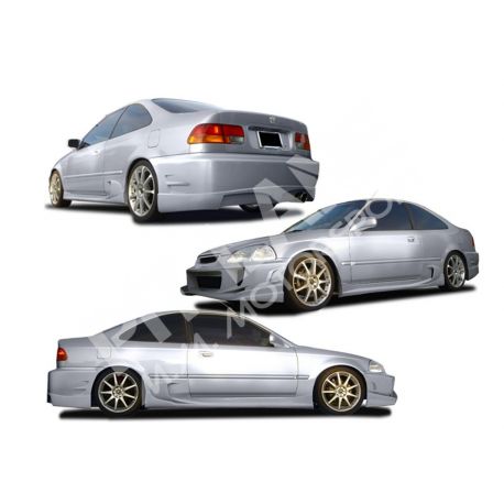 HONDA Civic 1998 Coupe Silver-Look KIT CARROSSERIE en fibre de verre