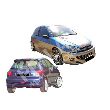 PEUGEOT 206 GT-Look KIT CARROSSERIE en fibre de verre