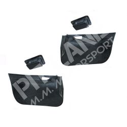 Subaru N14 Front door panels with handle and control console in carbon (Pair)