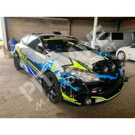 Renault Megane N4 Rallye Motorhauben Lichthalterung aus Carbon Komplette und montierte