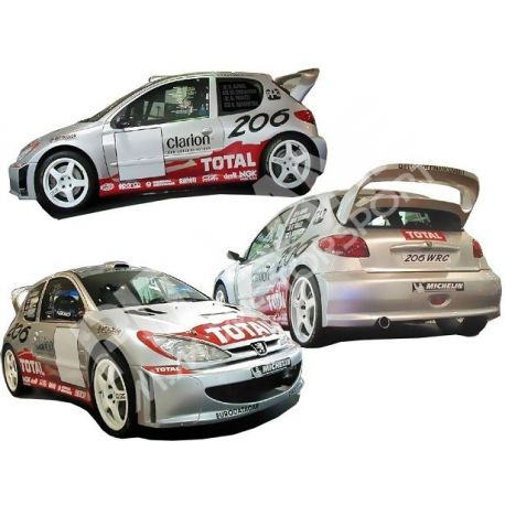 PEUGEOT 206 WRC KIT CARROSSERIE en fibre de verre