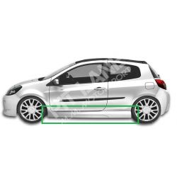 REANULT CLIO III SPORT Minigonne in vetroresina (Coppia)