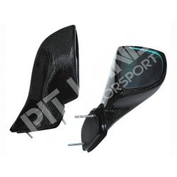 Peugeot 207 R3T - 207 S2000 Rearview mirrors in carbon fibre (Mirrors included)(Pair)