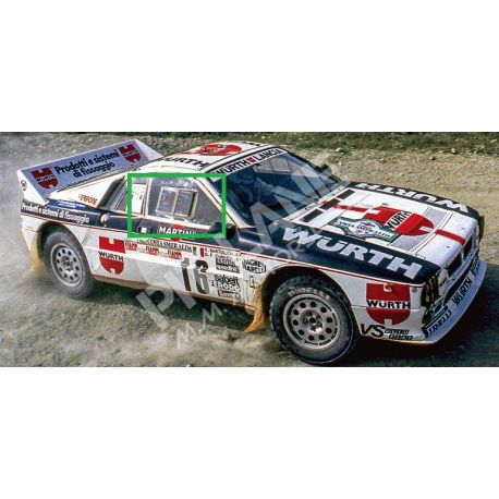 Lancia 037 Fenêtre avant droite de polycarbonate