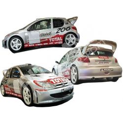 PEUGEOT 206 WRC BODY KIT in fiberglass